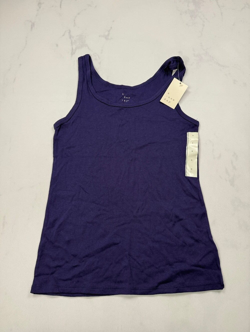 A New Day New Tank Top Purple Modern Fitted - Womens Medium